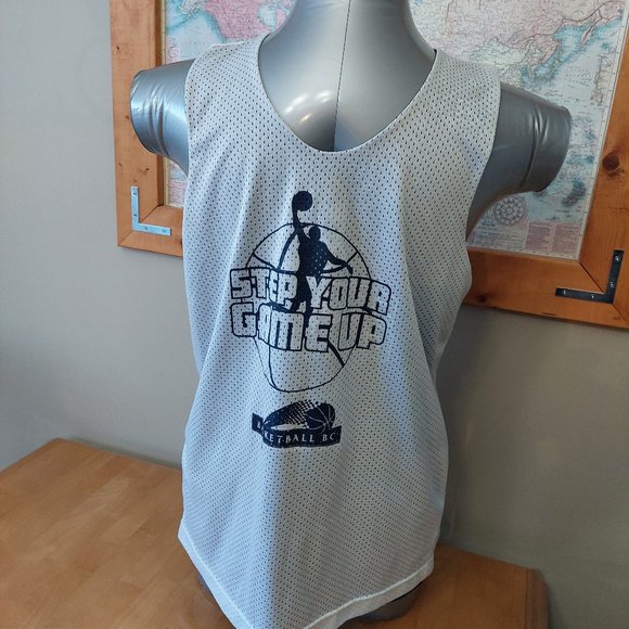 Basketball BC- Reversible Jersey Mesh Navy and White Men's Size Small - Picture 7 of 11